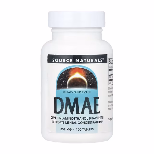 Source Naturals DMAE 351 мг, 100 таблеток