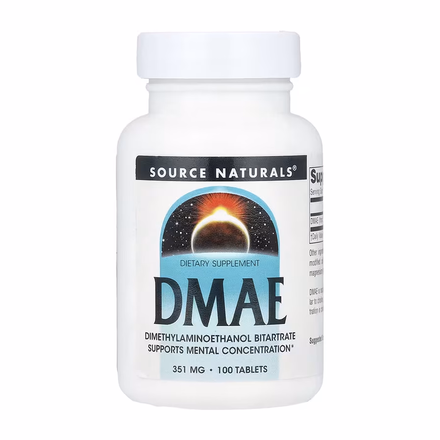 Source Naturals DMAE 351 мг, 100 таблеток