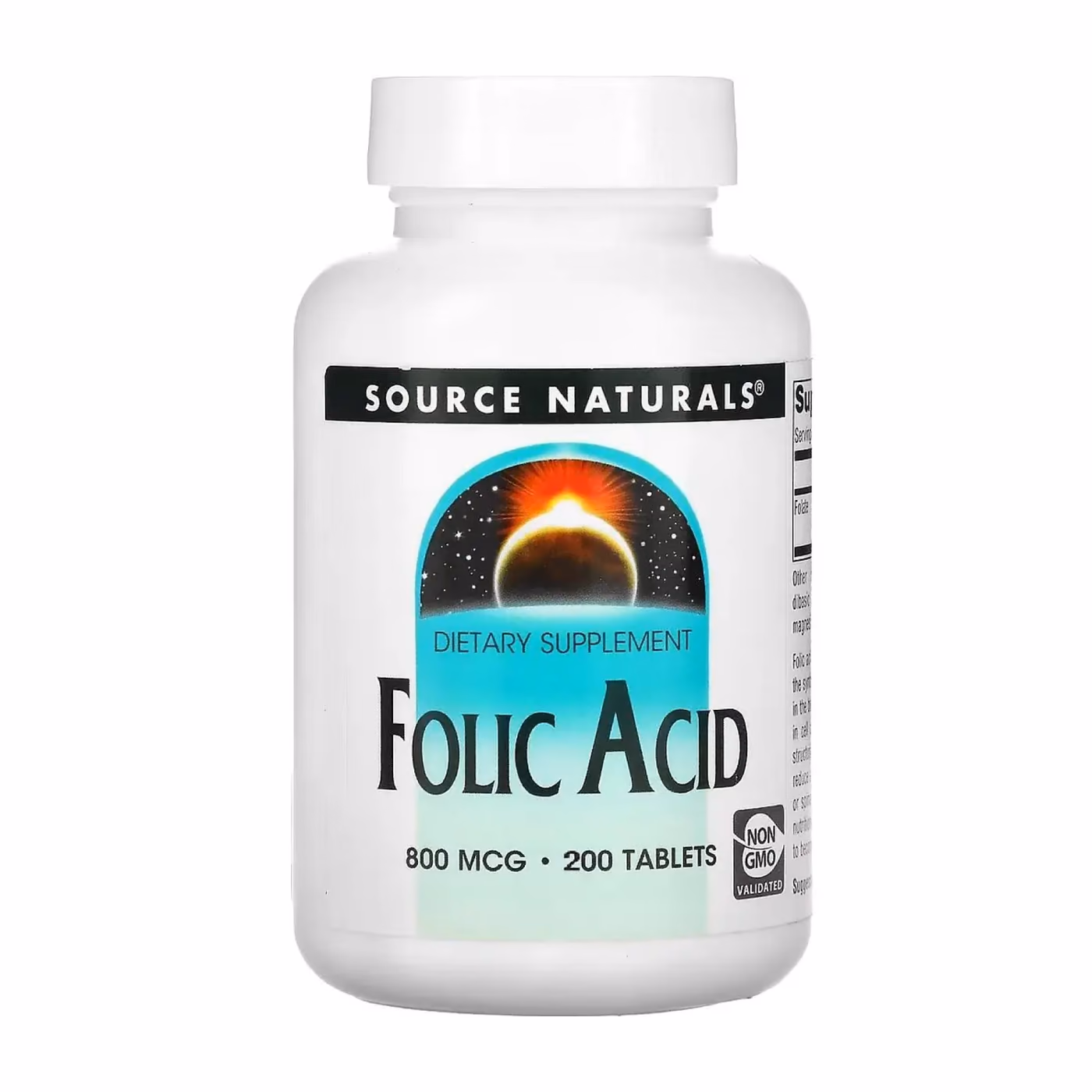 Folic Acid 800 mcg - 200 tabs