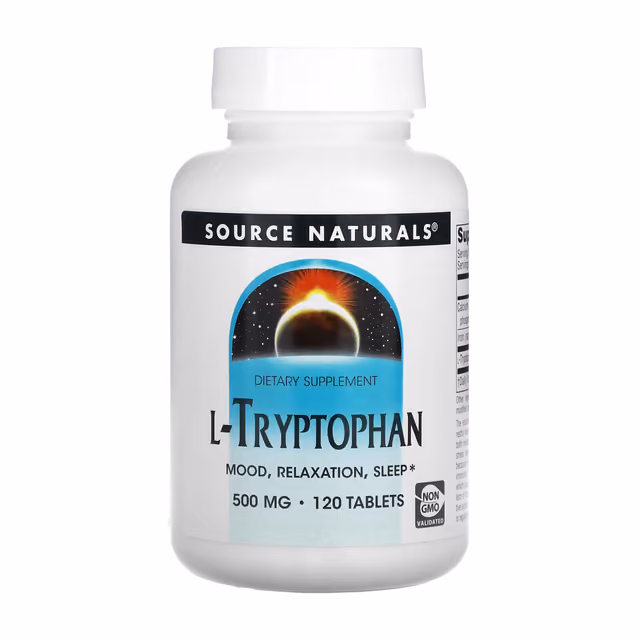 Source Naturals L-Tryptophan 500 мг, 120 таблеток