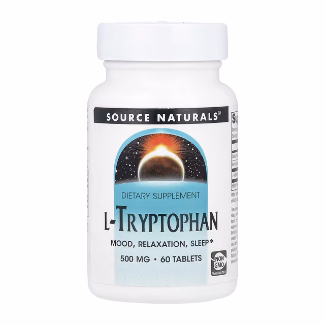 Source Naturals L-Tryptophan 500 мг, 60 таблеток