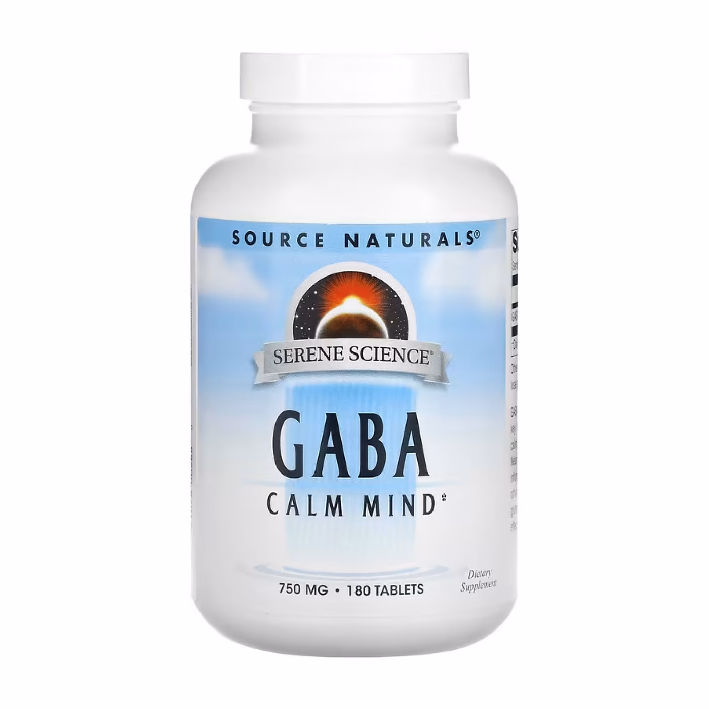 Source Naturals Serene Science GABA 750 мг — 180 таблеток