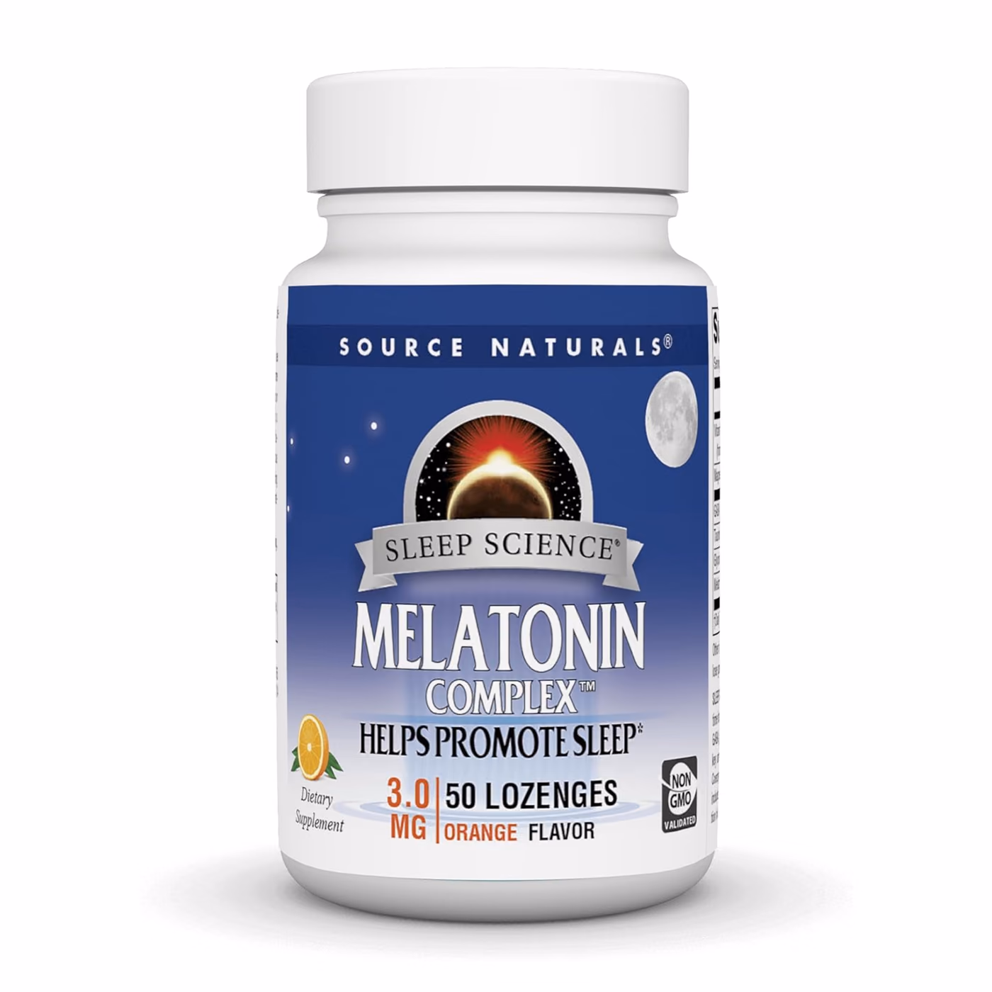 Source Naturals Sleep Science Melatonin Complex 3 мг — 50 пастилок, апельсин