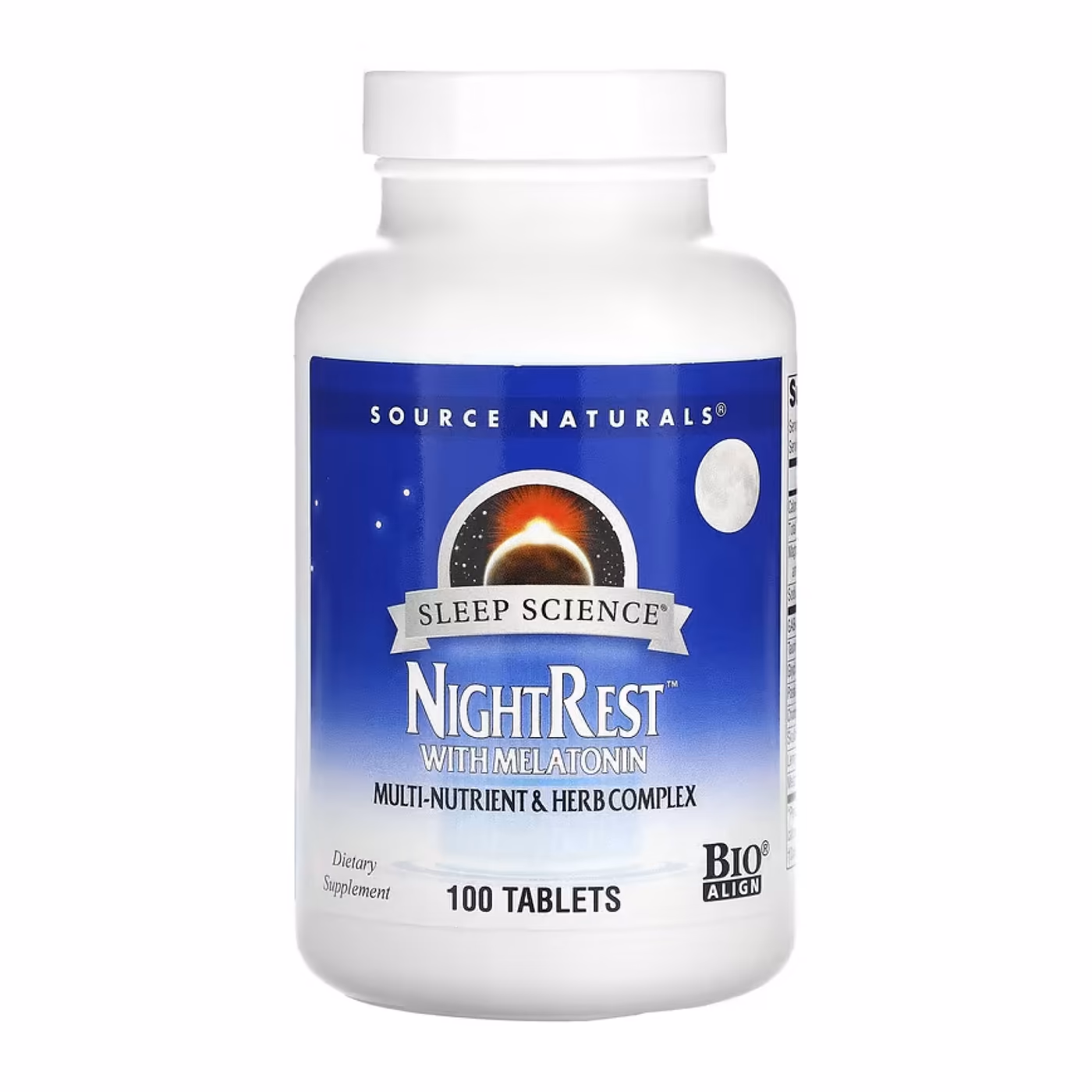 Source Naturals Sleep Science NightRest с мелатонином, 100 таблеток