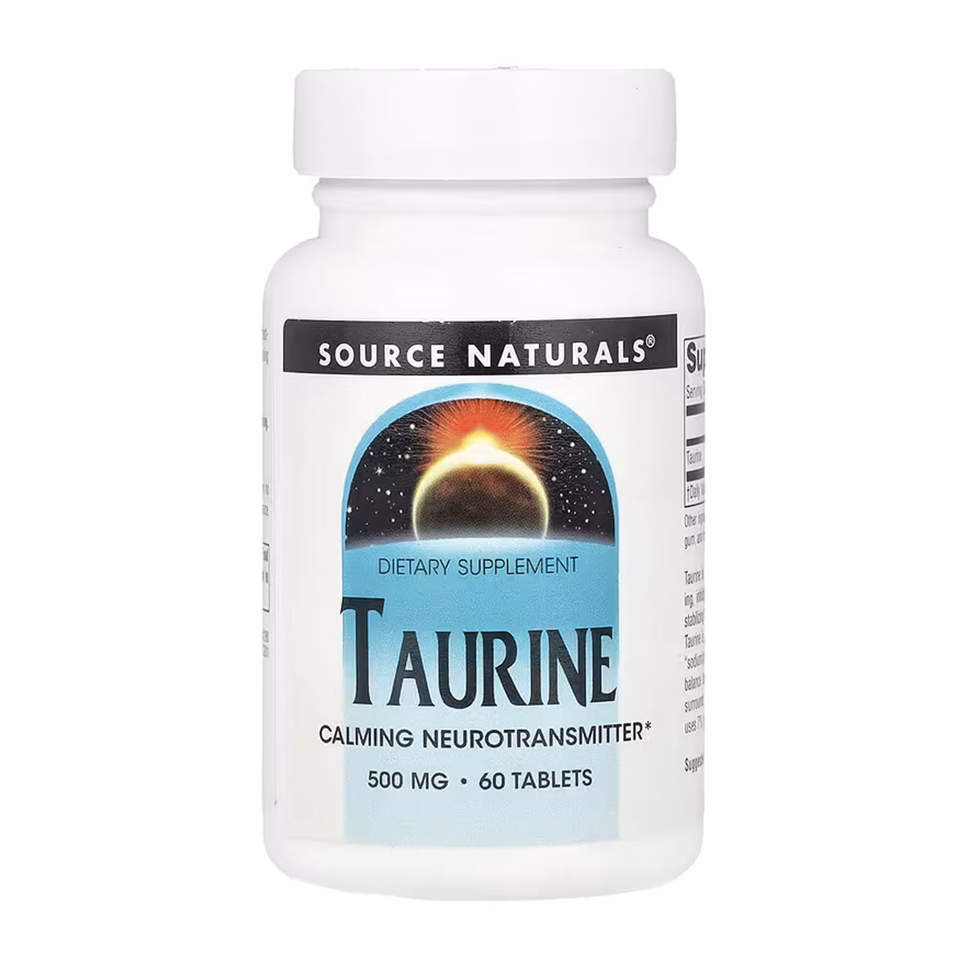 Source Naturals Таурин 500 мг, 60 таблеток