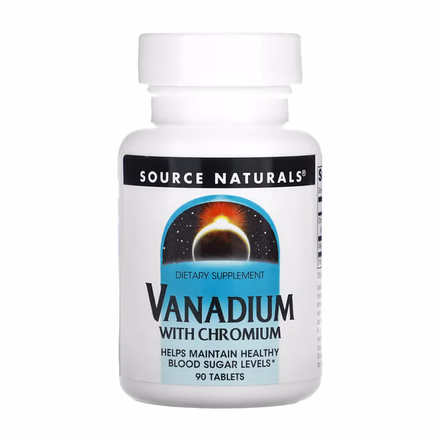 Source Naturals Vanadium with Chromium, 90 таблеток