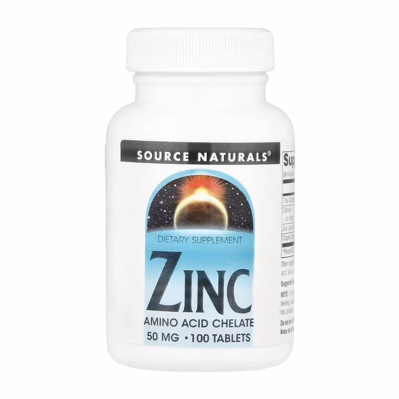 Source Naturals Zinc Amino Acid Chelate 50 mg, 100 таблеток