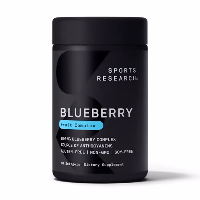 Sports Research Blueberry Fruit Complex 800 мг, 60 софтгелей