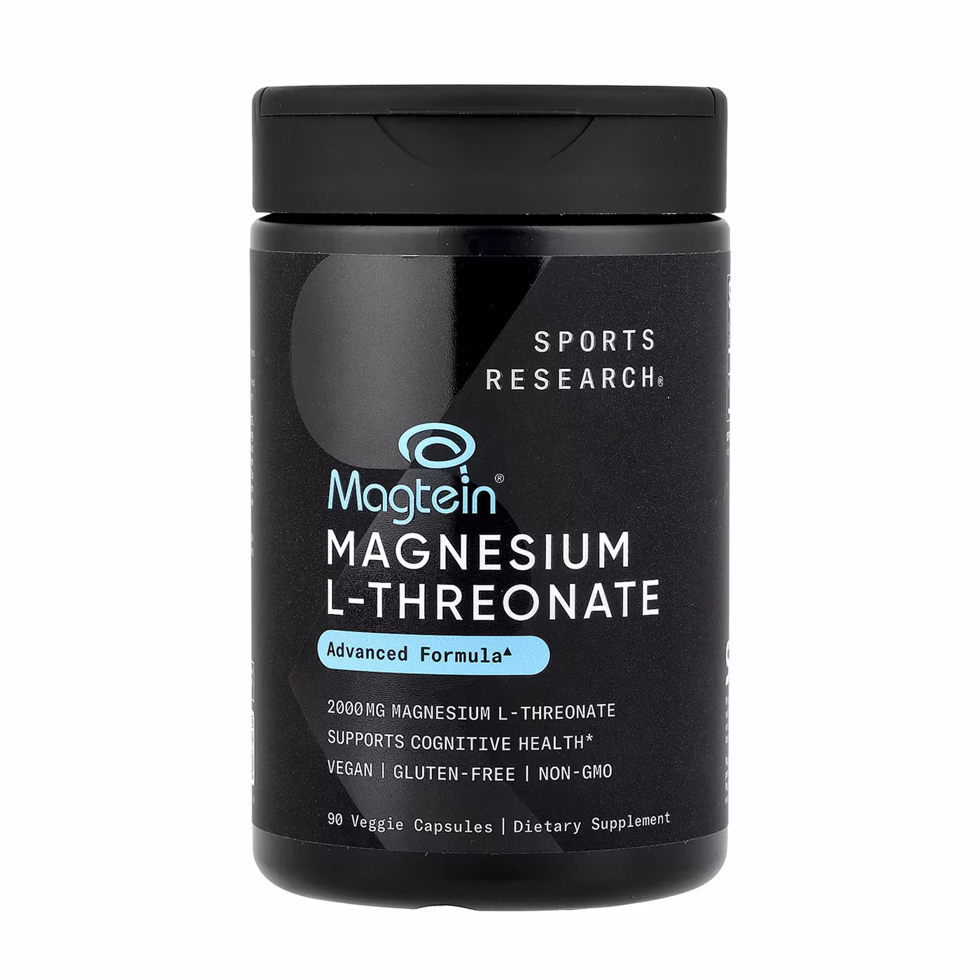 Sports Research Magnesium L-Threonate Magtein®, 2000 мг, 90 растительных капсул