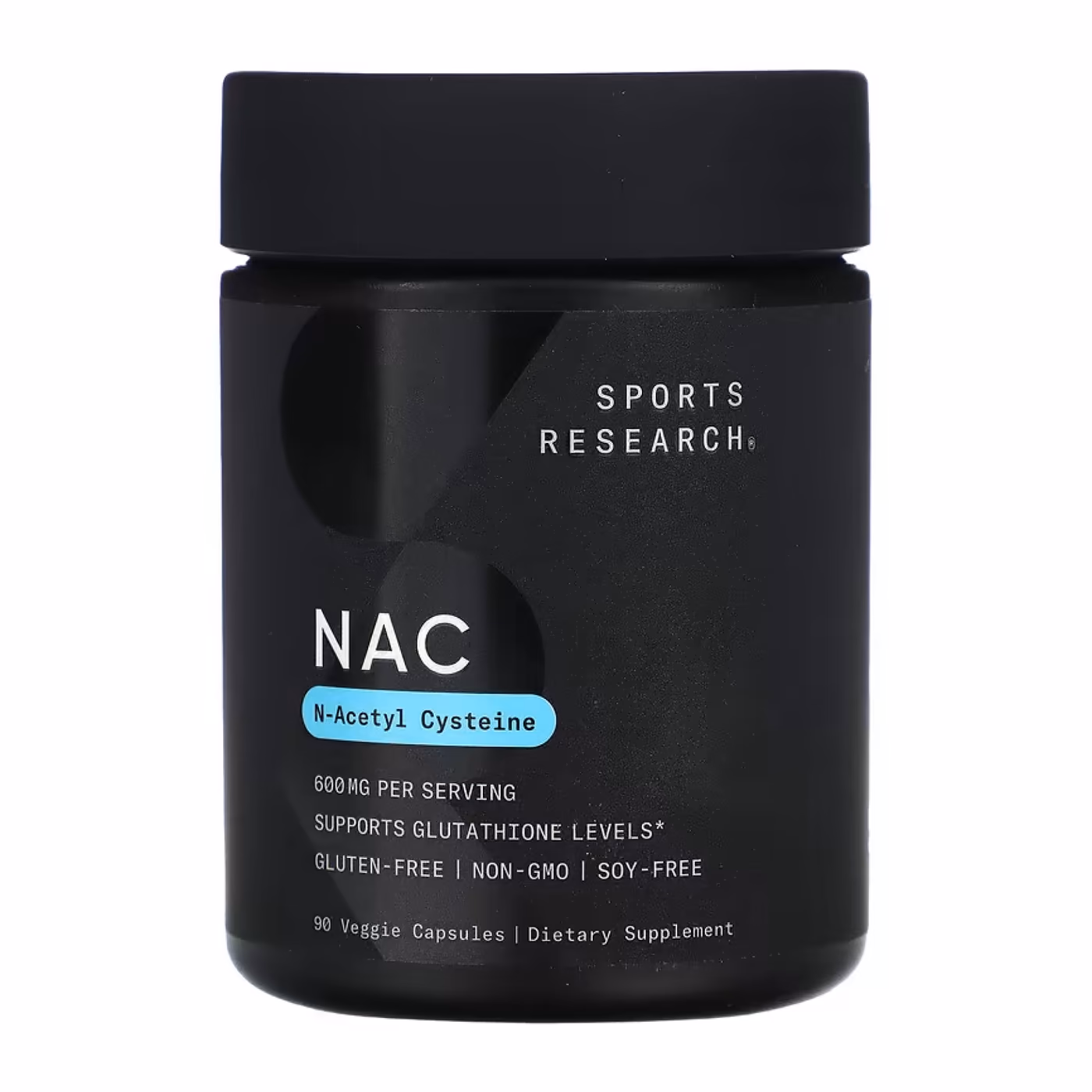 Sports Research NAC N-ацетил-L-цистеин 600 мг, 90 растительных капсул