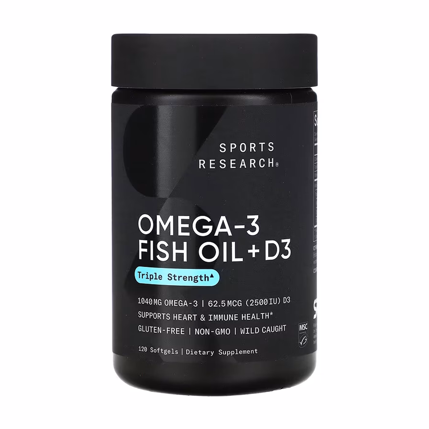 Omega-3 Fish Oil Alask Omega 1250mg + D3 2500IU - 120 softgels