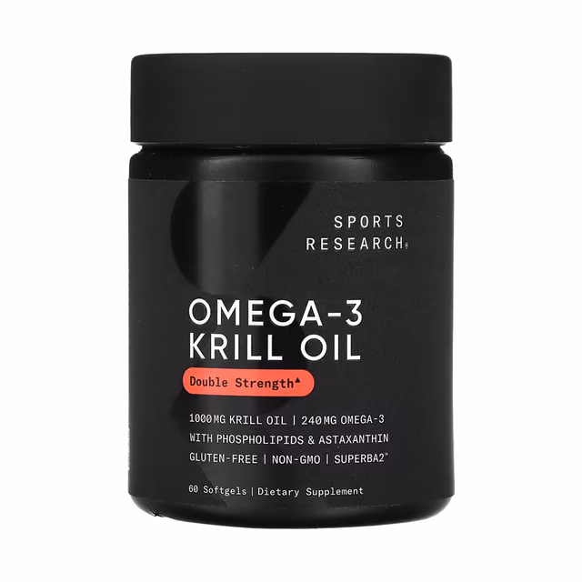 Sports Research Omega-3 Krill Oil 1000 мг, 60 мягких капсул