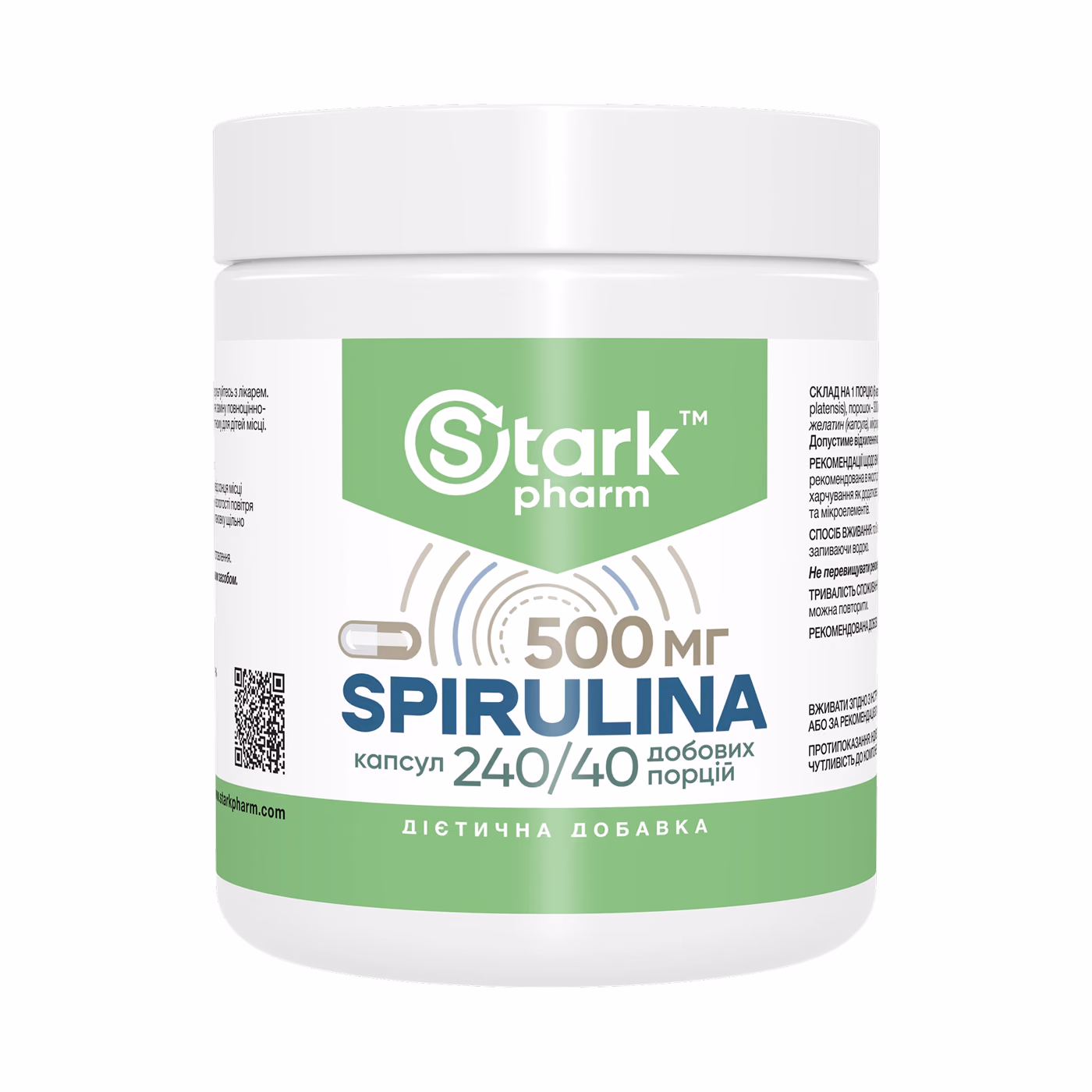 Spirulina 500mg - 240 caps
