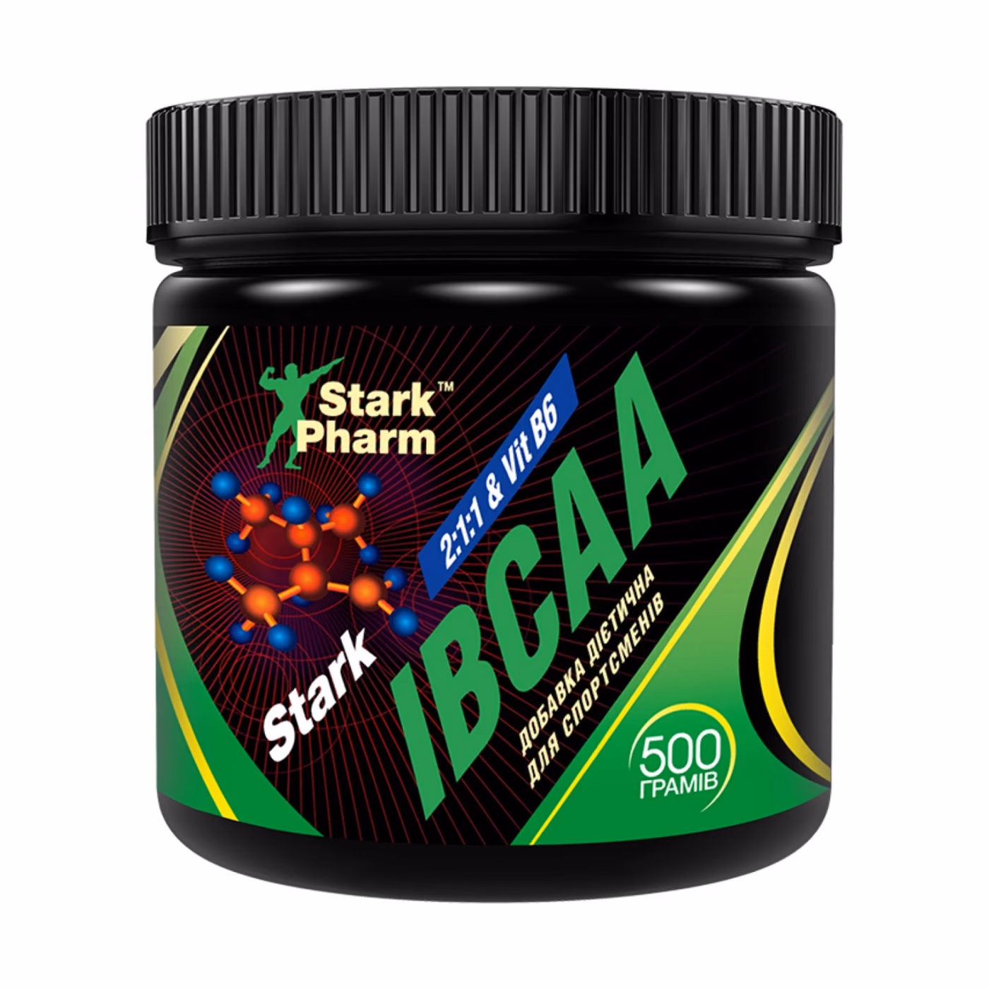 Stark Pharm IBCAA 2:1:1 & Vit B6, 500 г, без вкуса