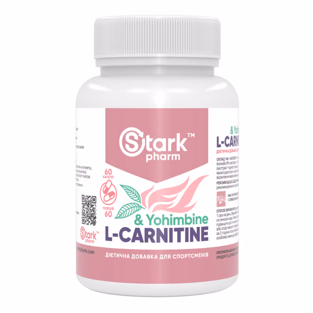 Stark Pharm L-Carnitine & Yohimbe, 60 капсул