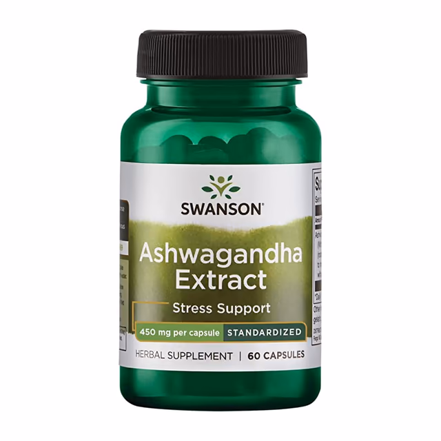 Swanson Ashwagandha Extract Standardized 450 мг — 60 капсул