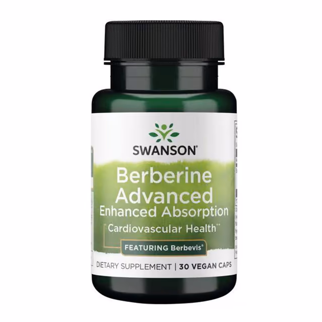 Swanson Berberine Advanced Enhanced Absorption, 30 веганских капсул