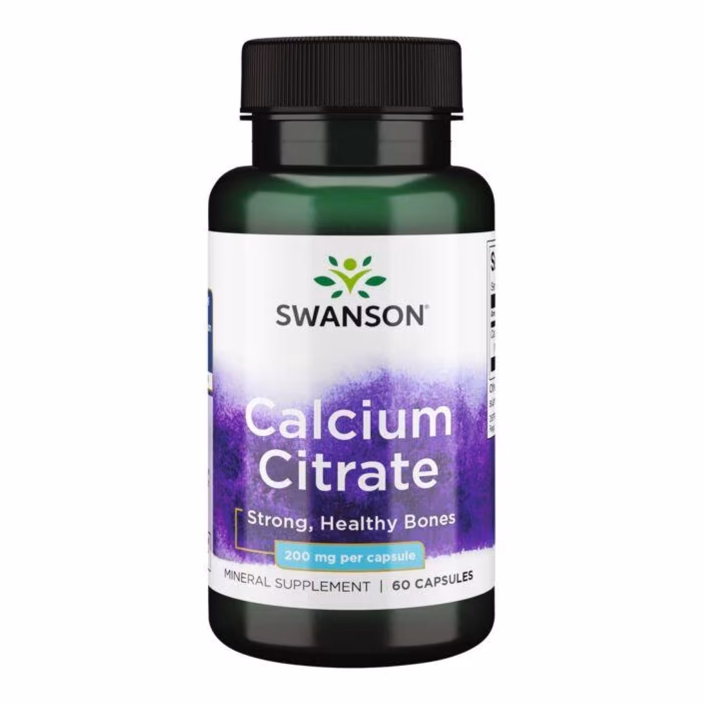 Swanson Calcium Citrate 200 мг — 60 капсул