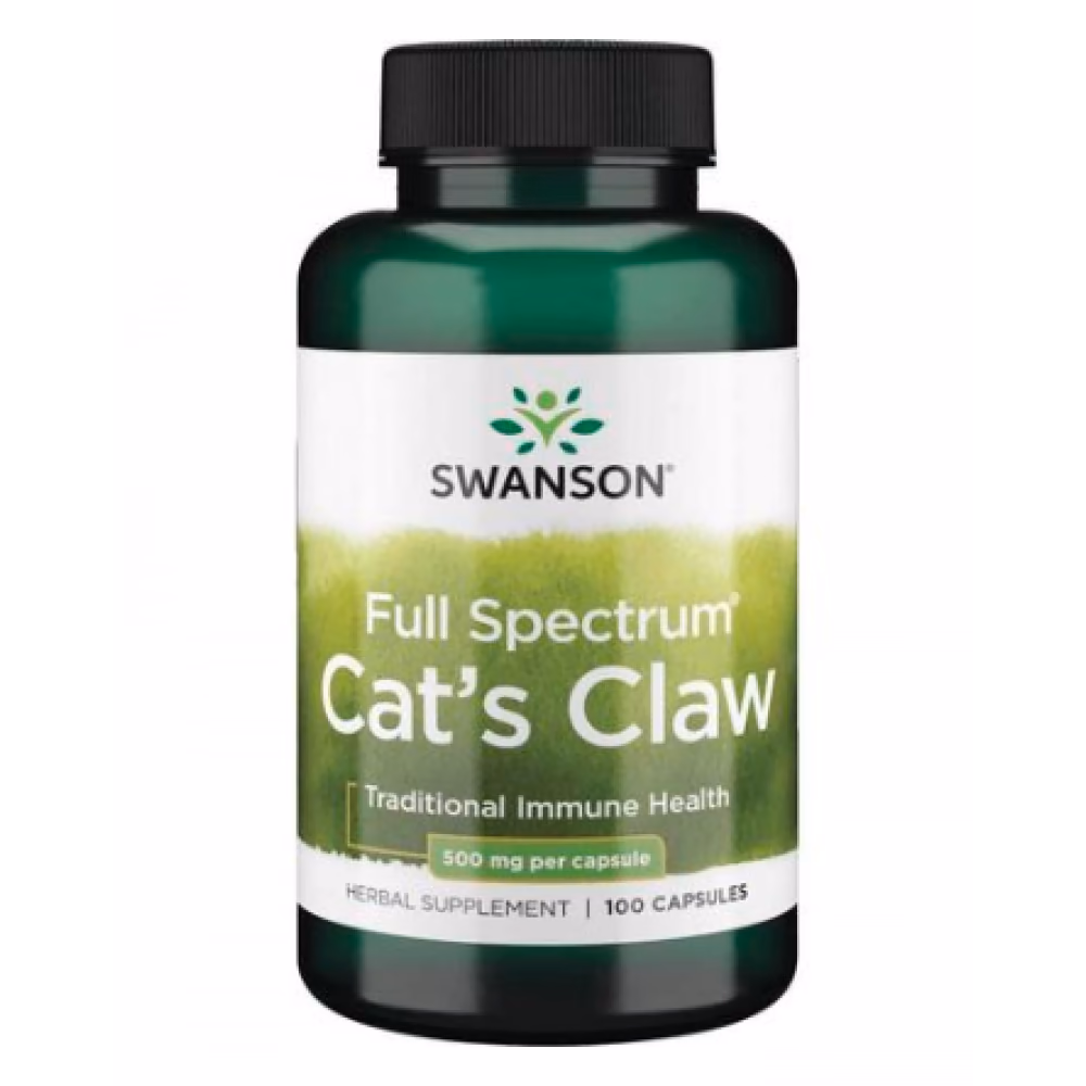 Swanson Full Spectrum Cat’s Claw 500 мг — 100 капсул