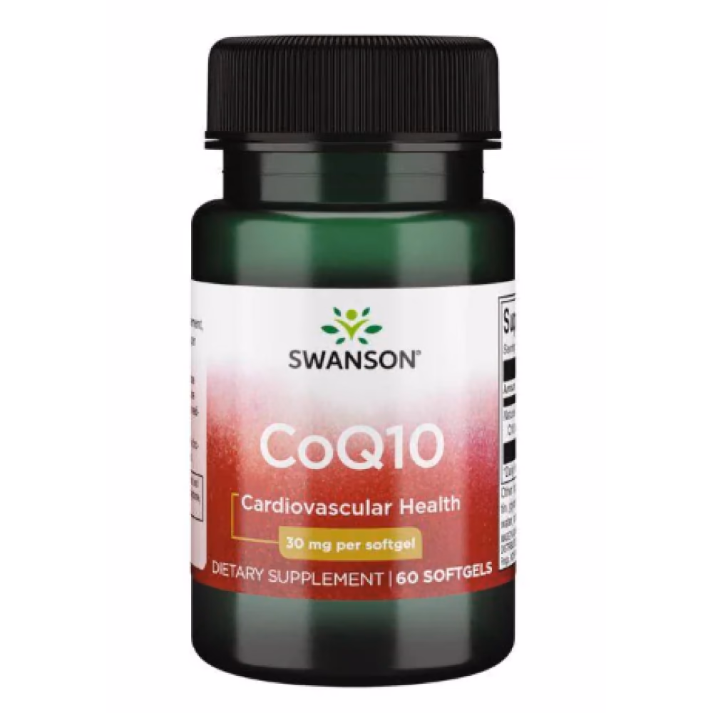 Swanson CoQ10 30 мг, 60 софтгелей