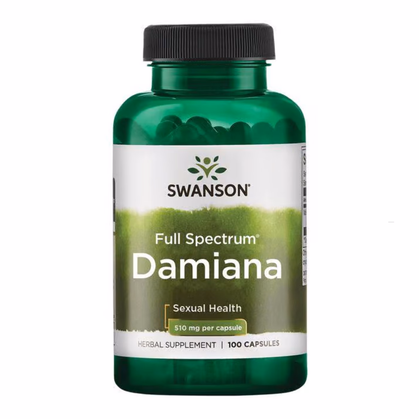 Swanson Full Spectrum Damiana 510 мг — 100 капсул