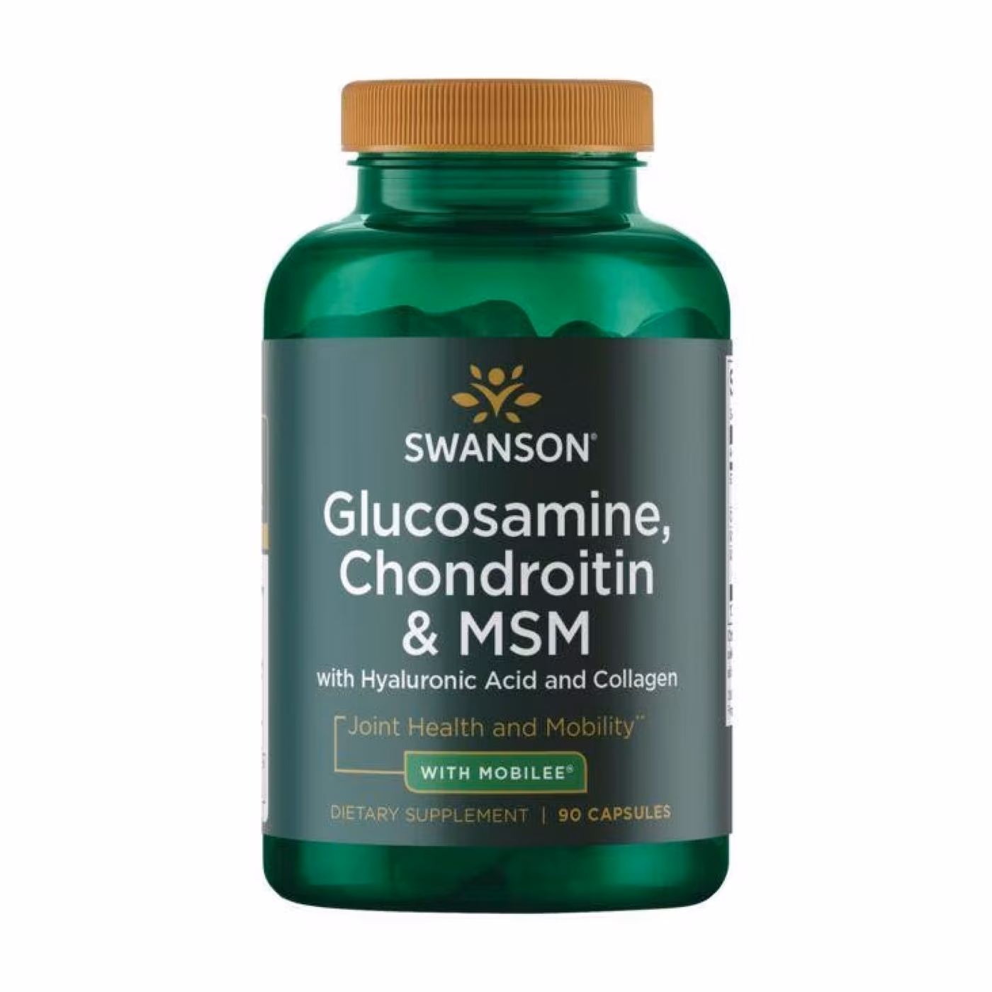 Swanson Glucosamine Chondroitin MSM с гиалуроновой кислотой и коллагеном, 90 капсул