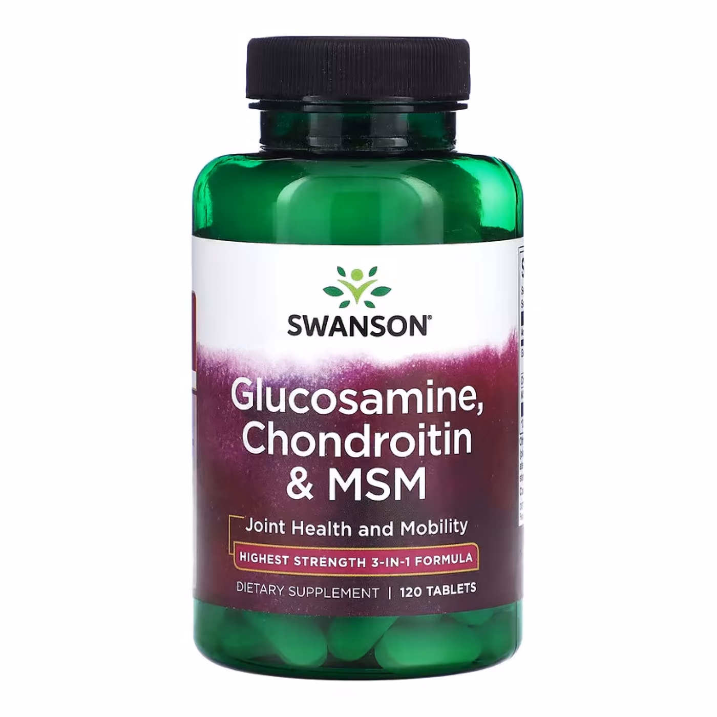Glucosamine, Chondroitin & Msm Highest Strength3-in-1 Formula - 120 tabs