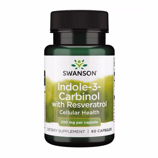 Swanson Indole-3-Carbinol with Resveratrol 200 мг — 60 капсул
