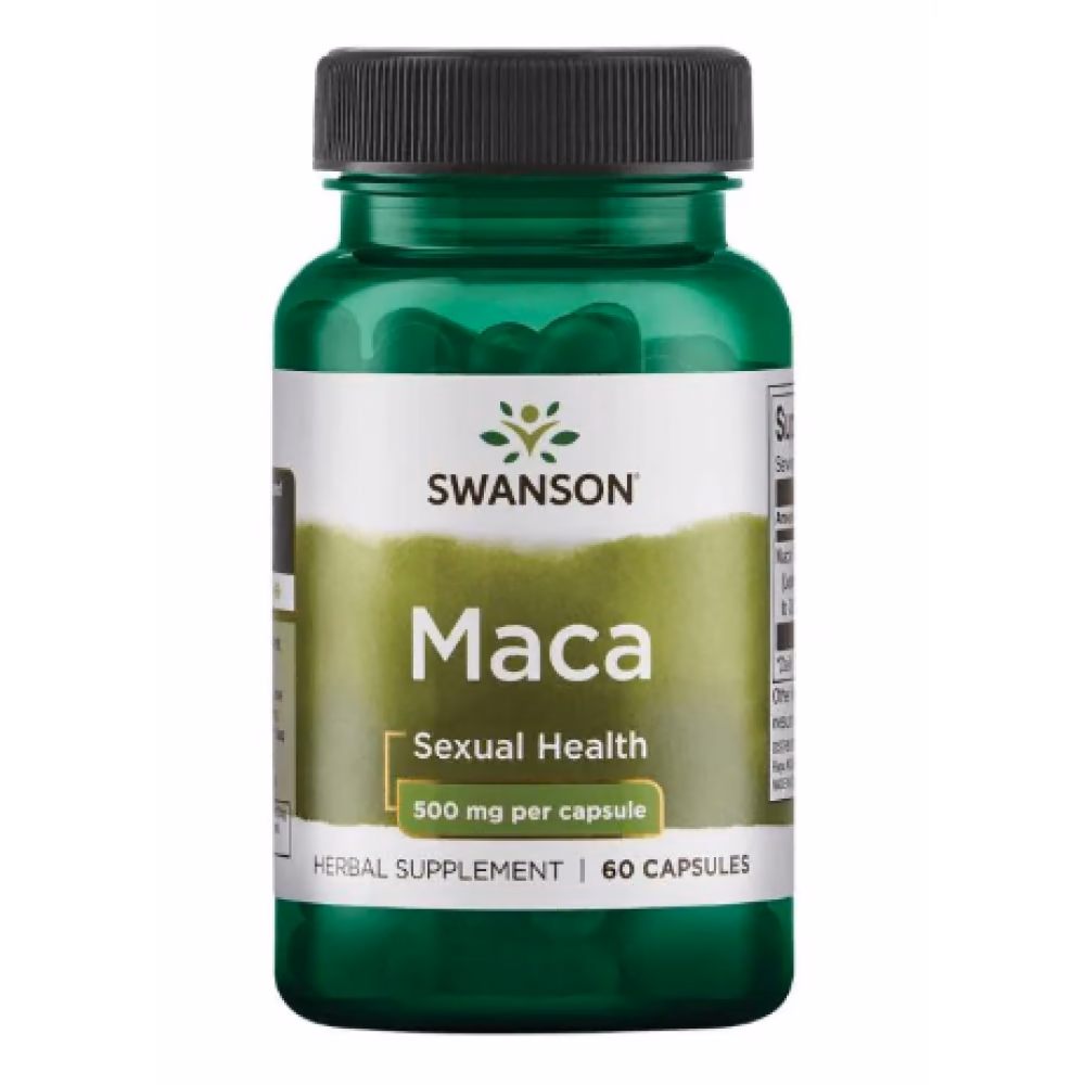 Swanson Maca 500 мг, 60 веганских капсул