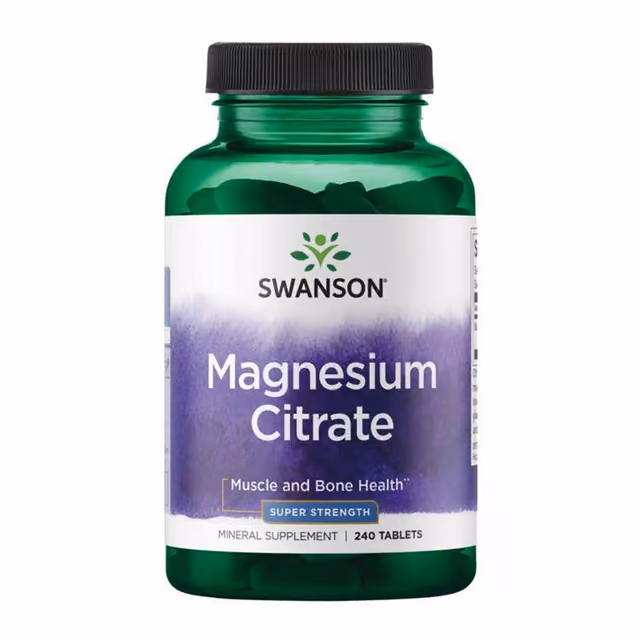 Swanson Magnesium Citrate Super Strength, 240 таблеток