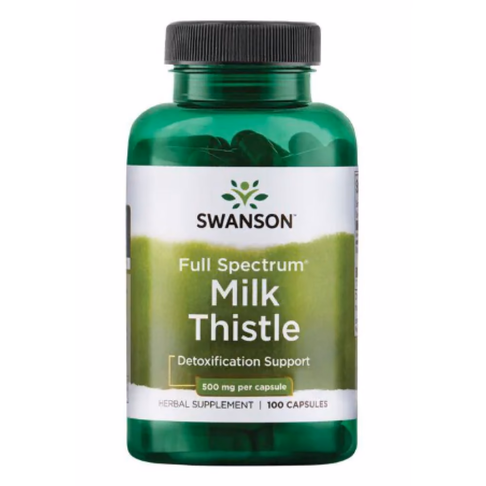 Swanson Full Spectrum Milk Thistle 500 мг — 100 капсул
