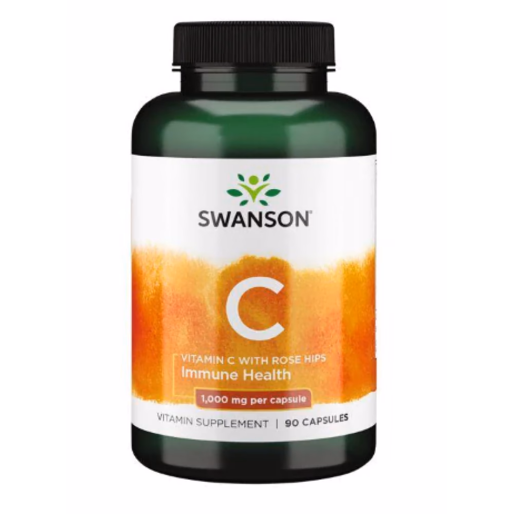 Vitamin C with Rose Hips 1000 mg - 90 caps