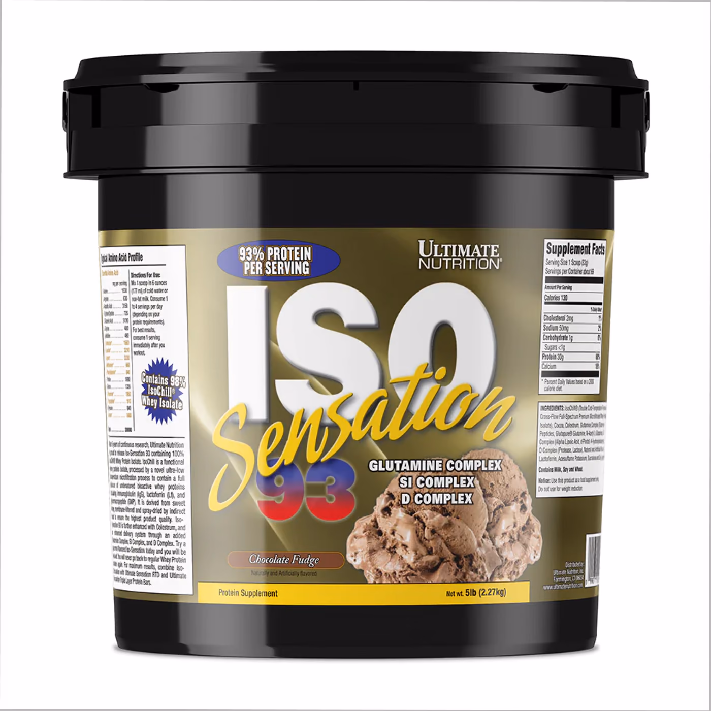 Ultimate Nutrition ISO Sensation 93, Chocolate Fudge, 2,27 кг
