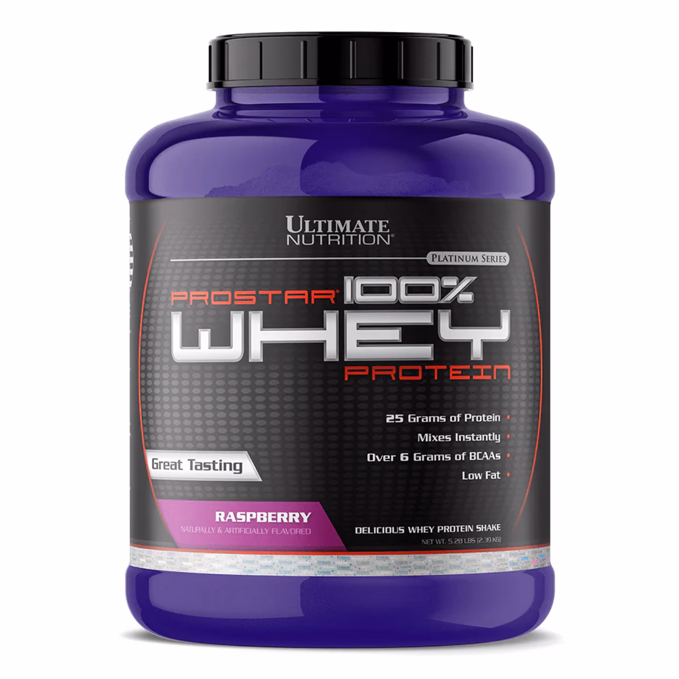 Ultimate Nutrition Prostar 100% Whey Protein, Малина, 2,39 кг
