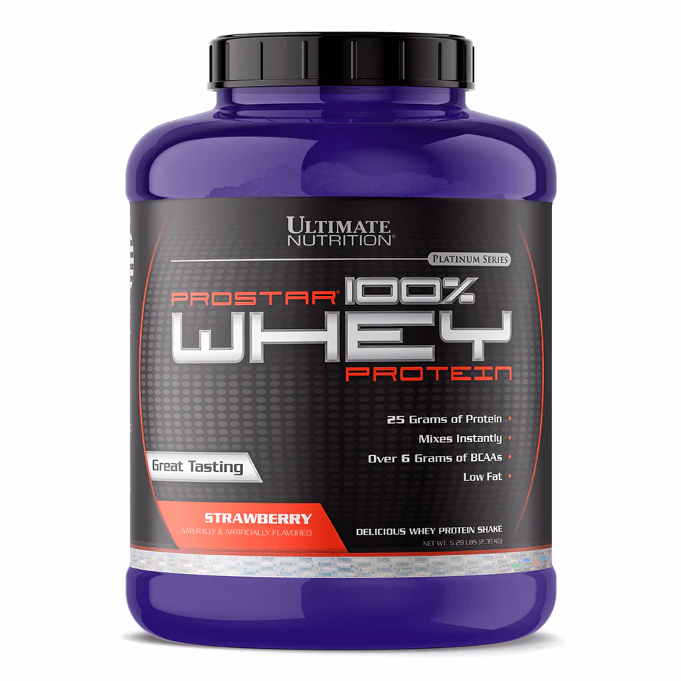 Ultimate Nutrition Prostar 100% Whey Protein, клубника, 2,39 кг