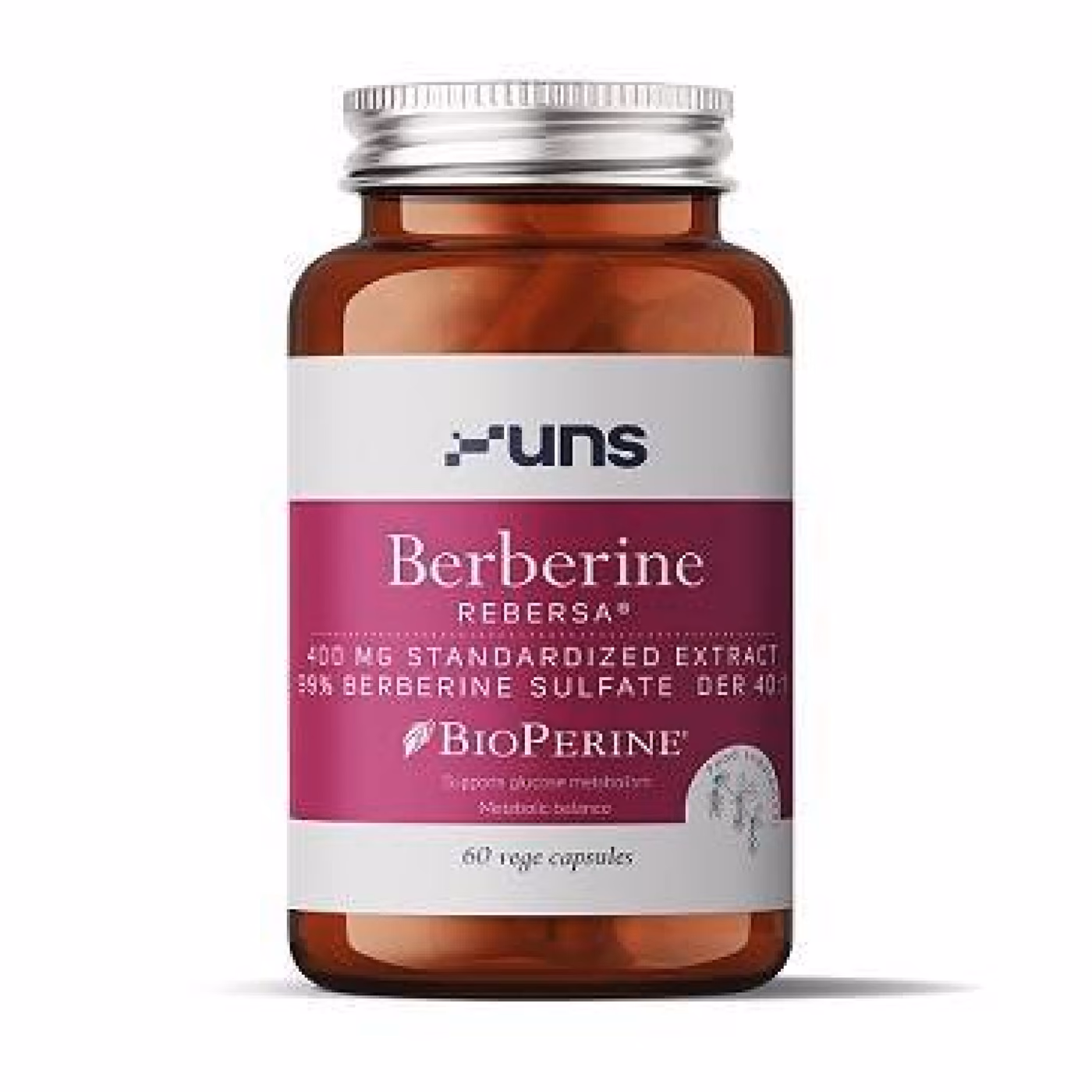 UNS Vitamins Berberine 400 mg — 60 растительных капсул