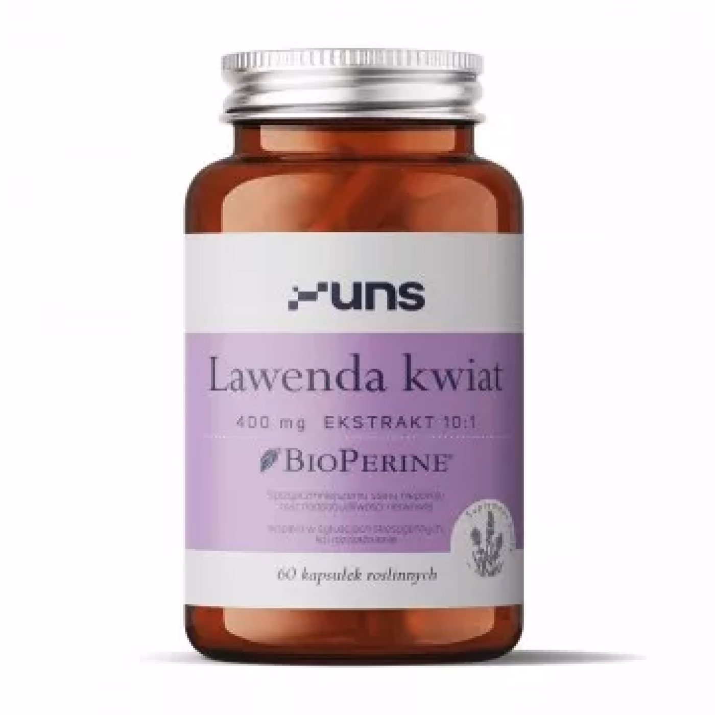 UNS Vitamins Lawenda Kwiat 400 мг, 60 растительных капсул