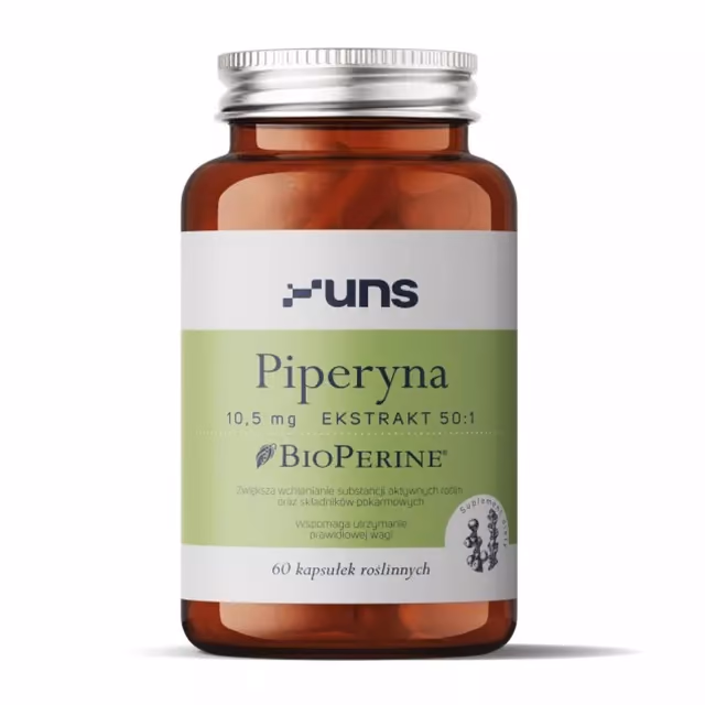 UNS Vitamins Piperyna BioPerine® 10,5 мг, 60 растительных капсул