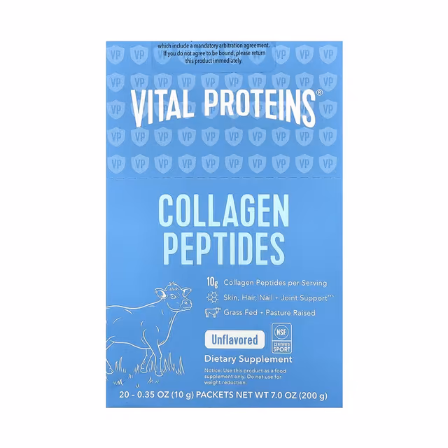 Collagen Peptides - 200g Unflavored (20 Packets) (Пошкоджена банка)
