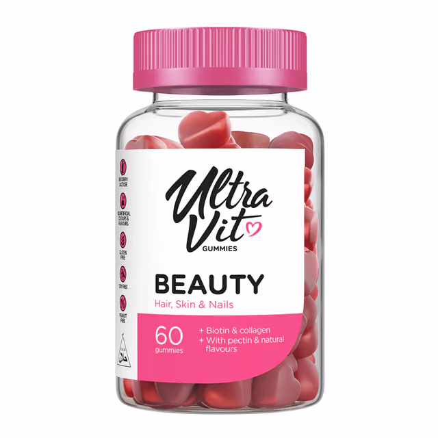 VPLab UltraVit Beauty Gummies для волос, кожи и ногтей, 60 жевательных пастилок