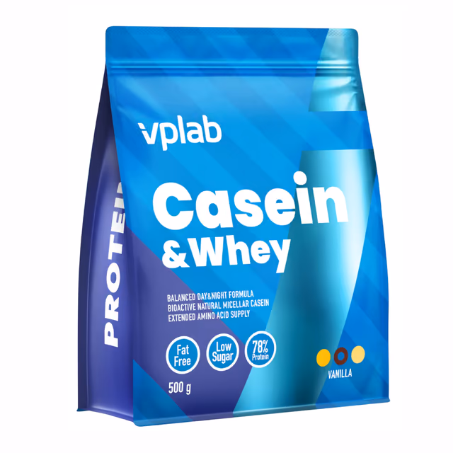 VPLab Casein & Whey, ваниль, 500 г