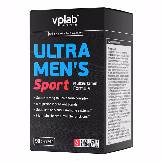 VPLab Ultra Men's Sport, мультивитаминный комплекс для мужчин, 90 таблеток