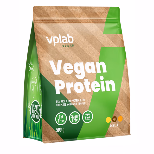 Vegan Protein - 500g Vanilla (Пошкоджена упаковка)